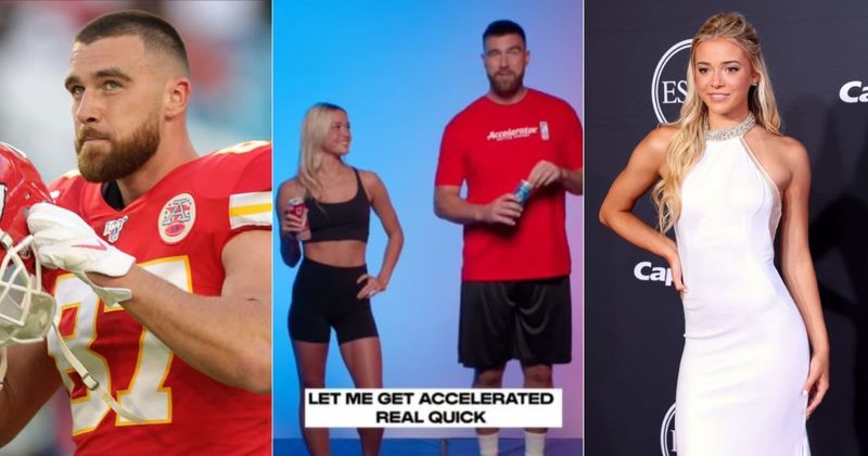 Travis Kelce Tricks with Olivia Dunne in Energy Drink Ad