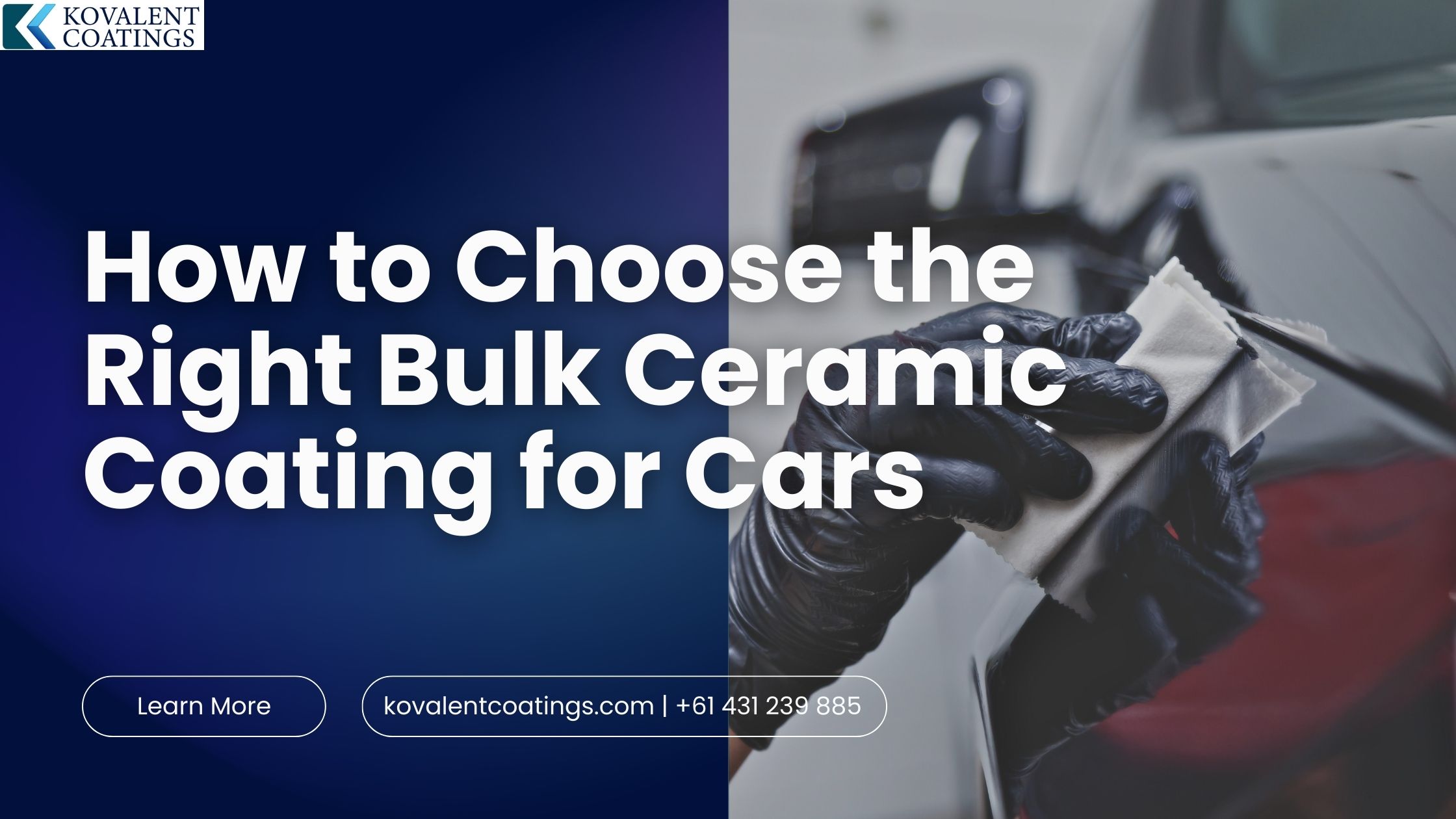 How to Choose the Right Bulk Ceramic Coating for Cars