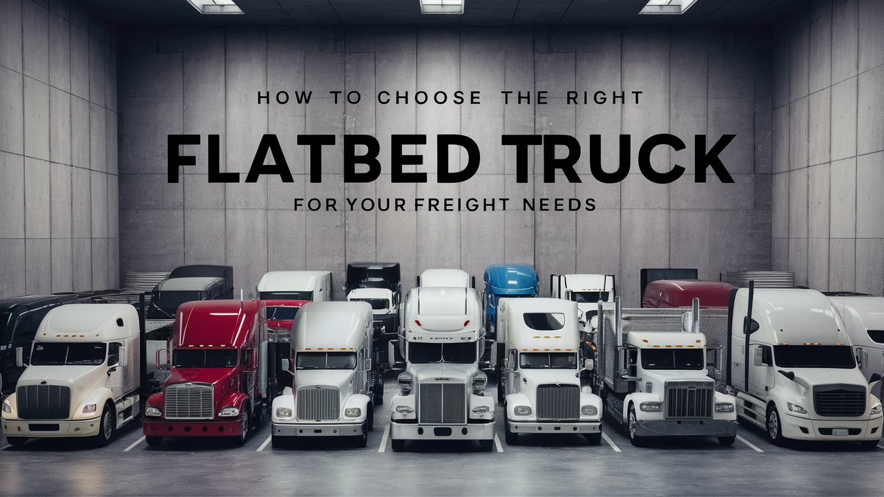 How To Choose The Right Flatbed Truck For Your Freight Needs?