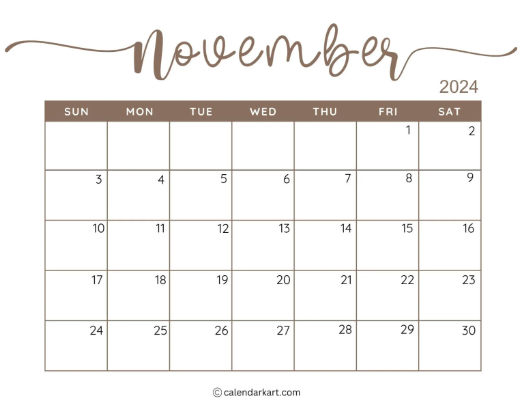 November 2024 Calendar