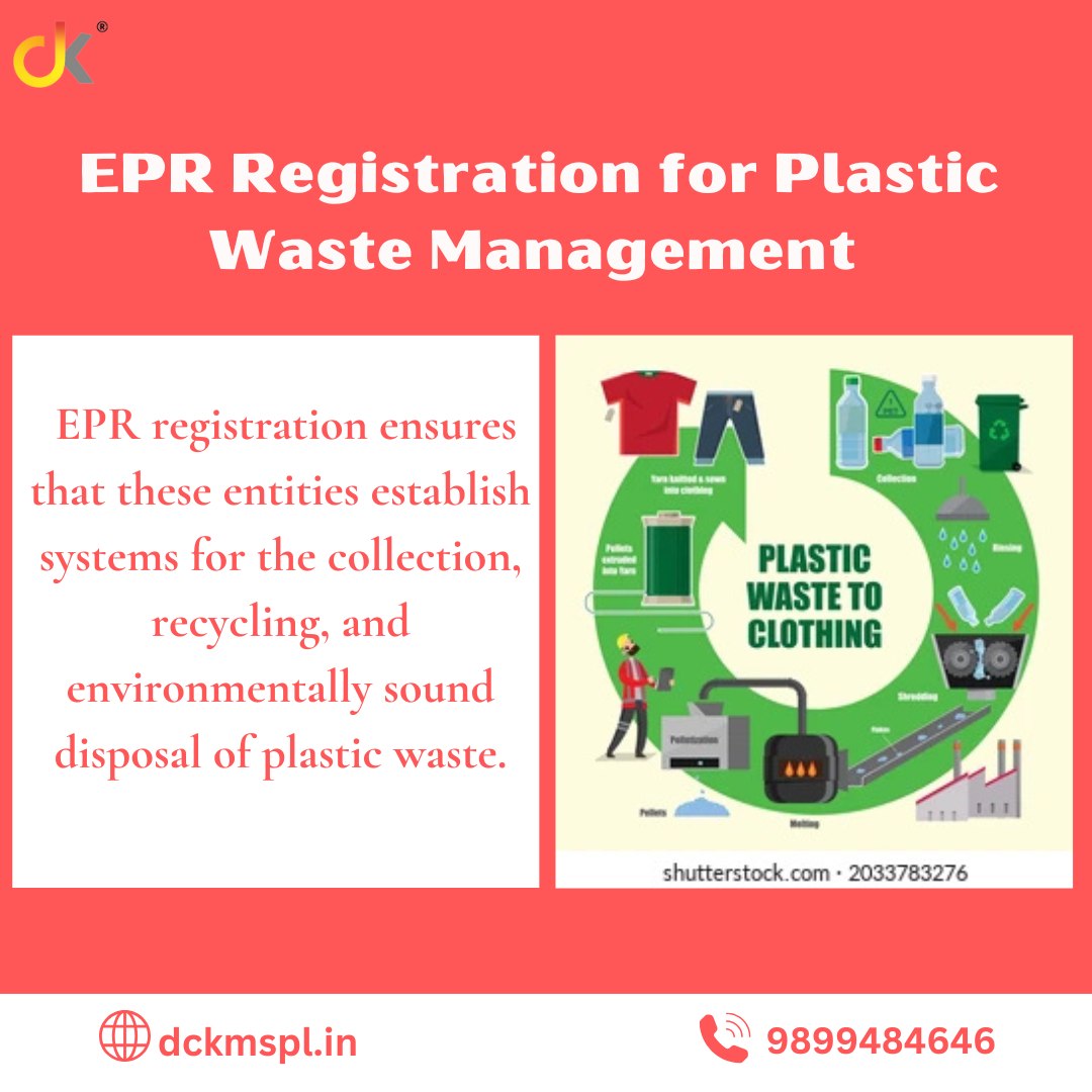 EPR registration for plastic waste management is a regulatory approach aimed at reducing plastic pollution.