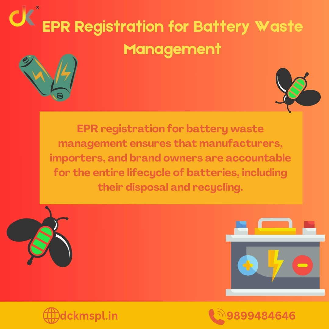 EPR registration for battery waste management is a vital step toward promoting environmental sustainability and reducing the risks associated with hazardous waste disposal.