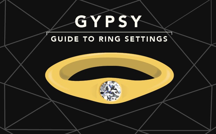 gypsy setting engagement rings