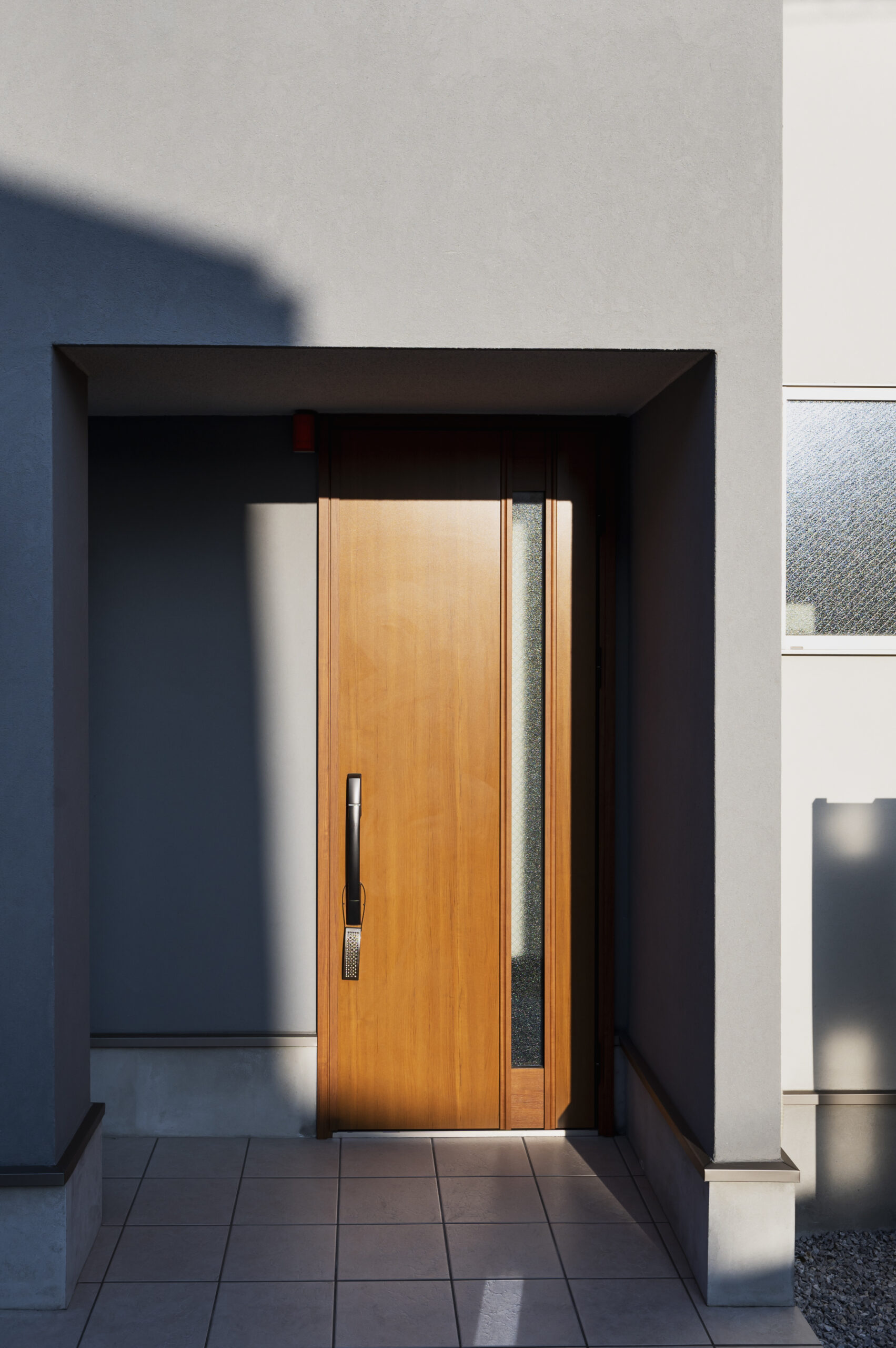 Modern front doors.