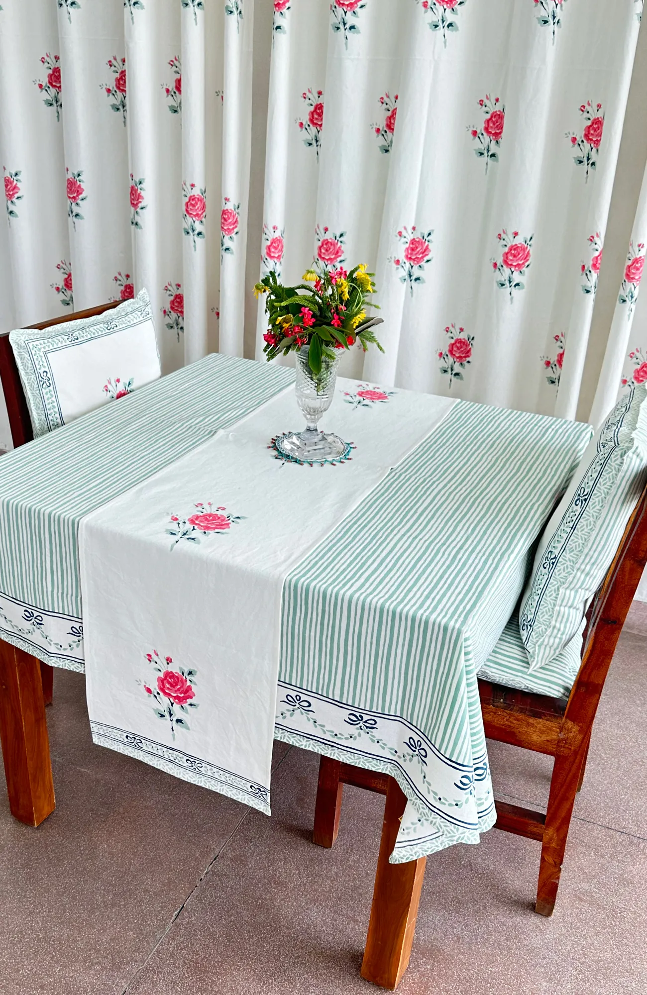 Hand Block Printed Table Runner