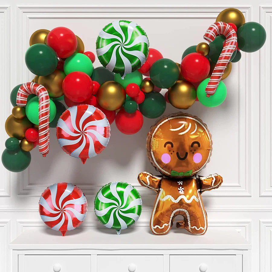 gingerbread balloon garland by houseofparty.com