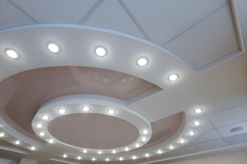 stretch ceiling lighting