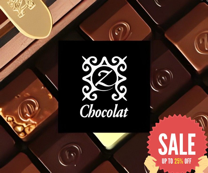 Luxury chocolate gift box from zChocolat with personalized packaging for a special birthday celebration